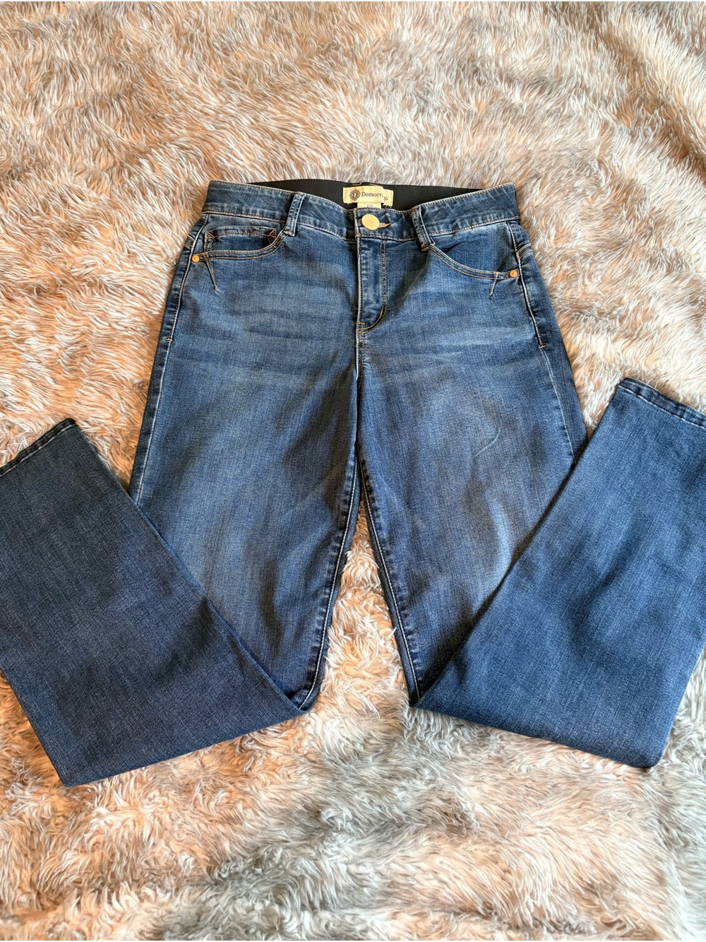 Democracy Sz 10 “Ab” Technology Straight-Leg Women’s Jeans EUC